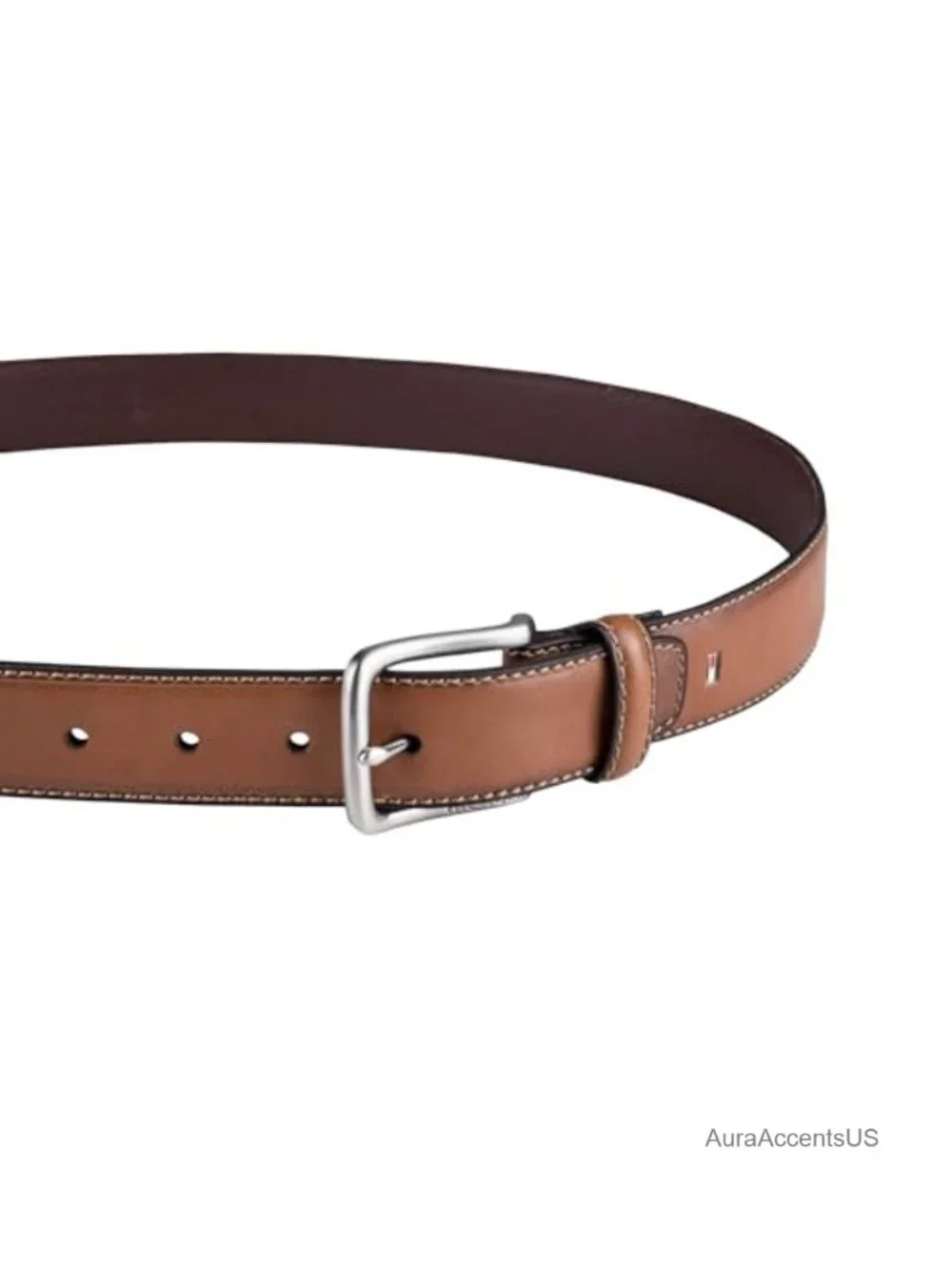 Men's Semi-Dress Reversible Leather Belt Classic Everyday Style